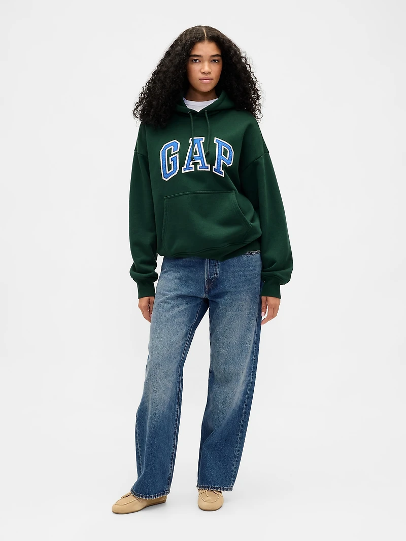 Adult Extra Heavyweight French Terry Oversized Logo Hoodie