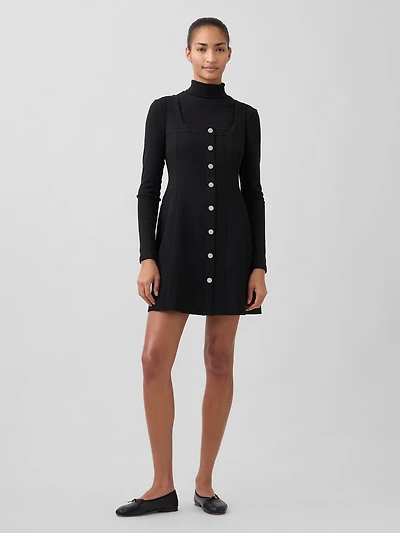 BiStretch Seamed Mini Dress