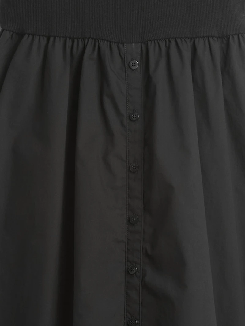 Modern Mixed Media Maxi Dress