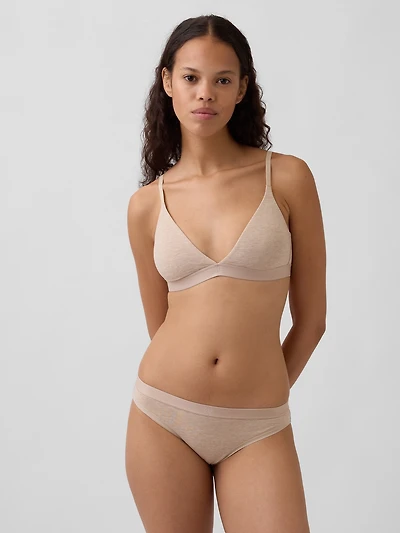Organic Stretch Cotton Triangle Bra