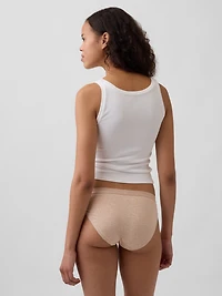 Organic Stretch Cotton Logo Bikini