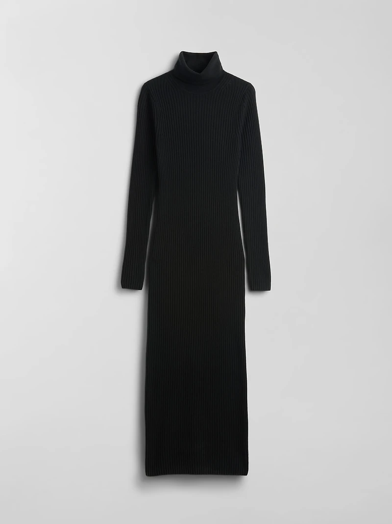 CashSoft Turtleneck Maxi Sweater Dress