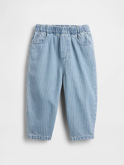 Jean coupe baril à taille élastique pour Bébé et Tout-petit