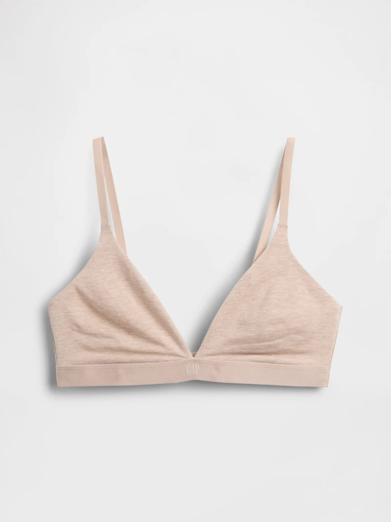Organic Stretch Cotton Triangle Bra
