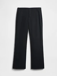 Low Rise Linen-Blend Flare Pants