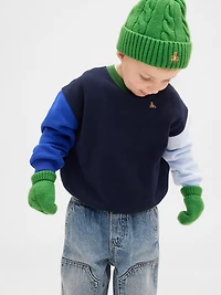 Ensemble bonnet et mitaines en tricot torsadé Effet cachemire pour Bébé et Tout-petit