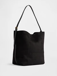 Vegan Suede Bucket Bag