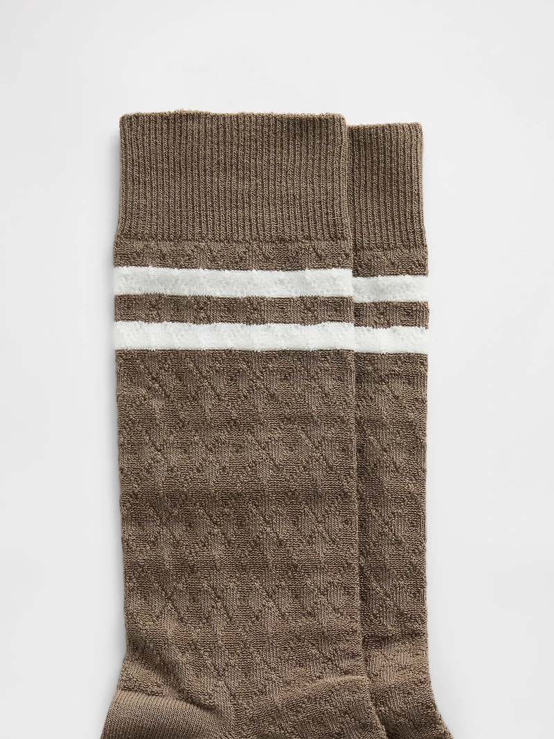 Chaussettes à losanges de style universitaire