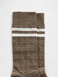 Chaussettes à losanges de style universitaire