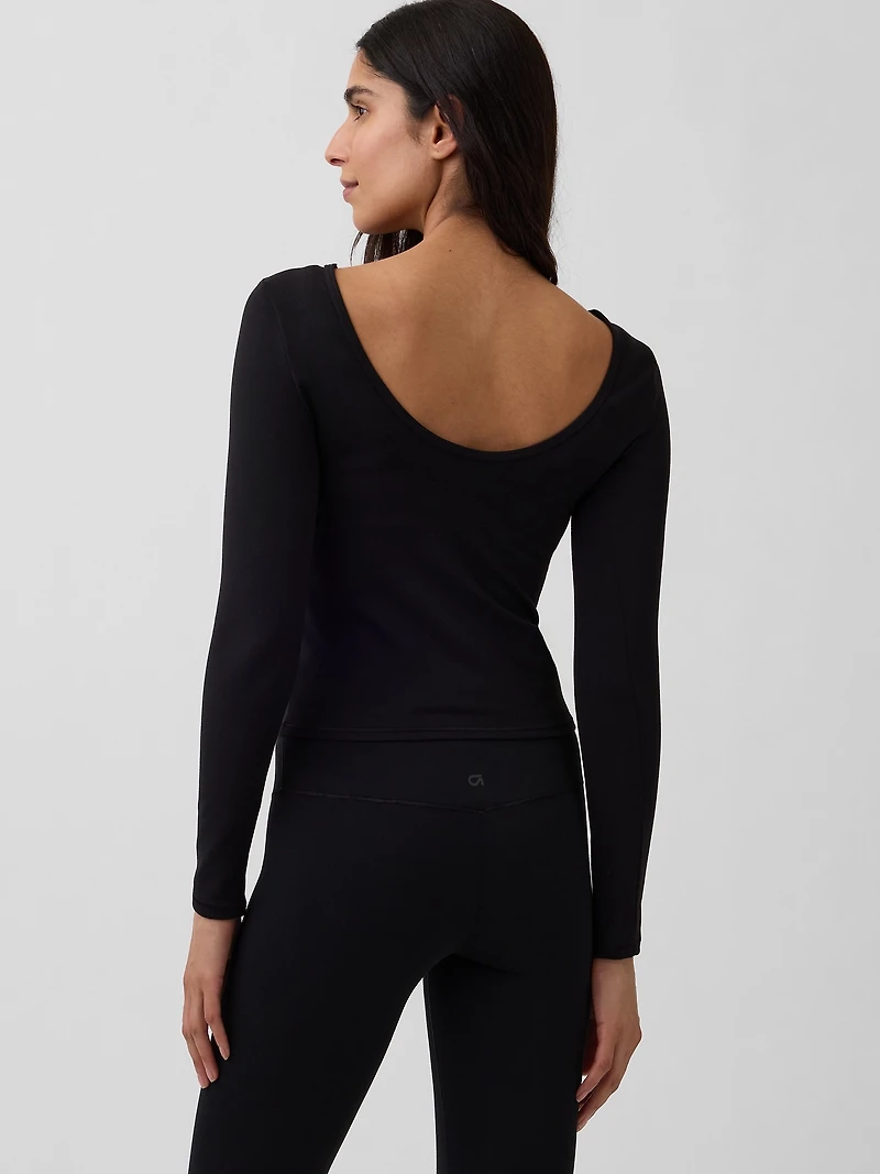 GapFit Smooth Boatneck T-Shirt