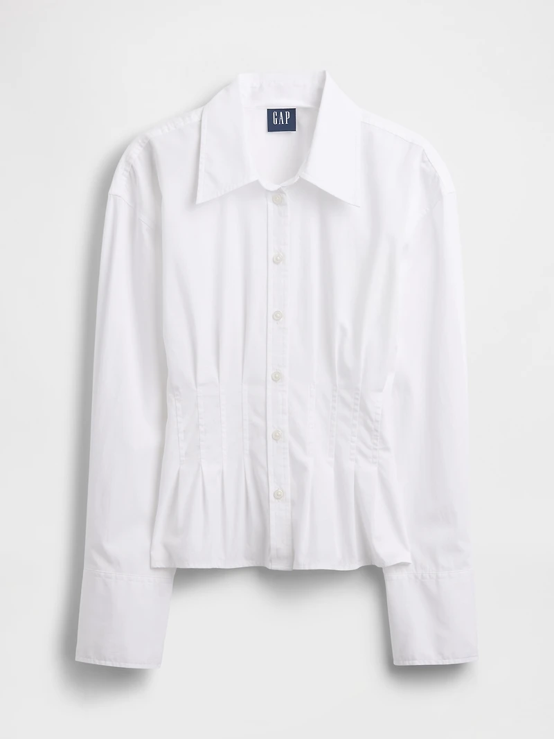 Organic Cotton Poplin Fitted Shirt