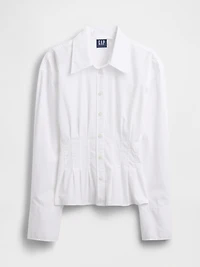 Organic Cotton Poplin Fitted Shirt