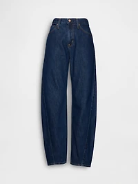High Rise Barrel Jeans