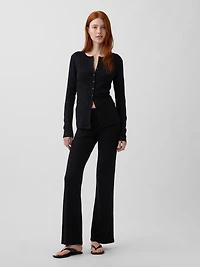 Modern Wide Rib Cardigan