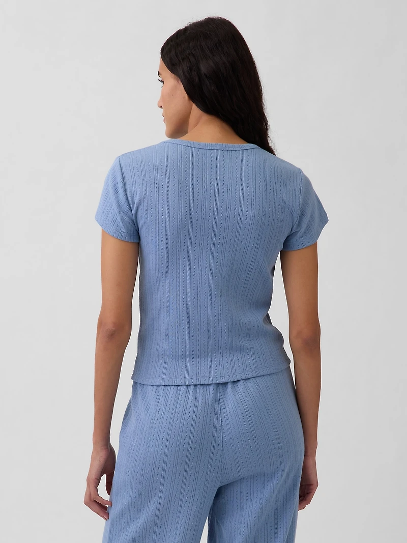 Pointelle PJ T-Shirt