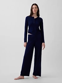 Lightweight CashSoft Pointelle Heart PJ Pants