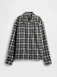 Organic Cotton Relaxed Flannel Shirt