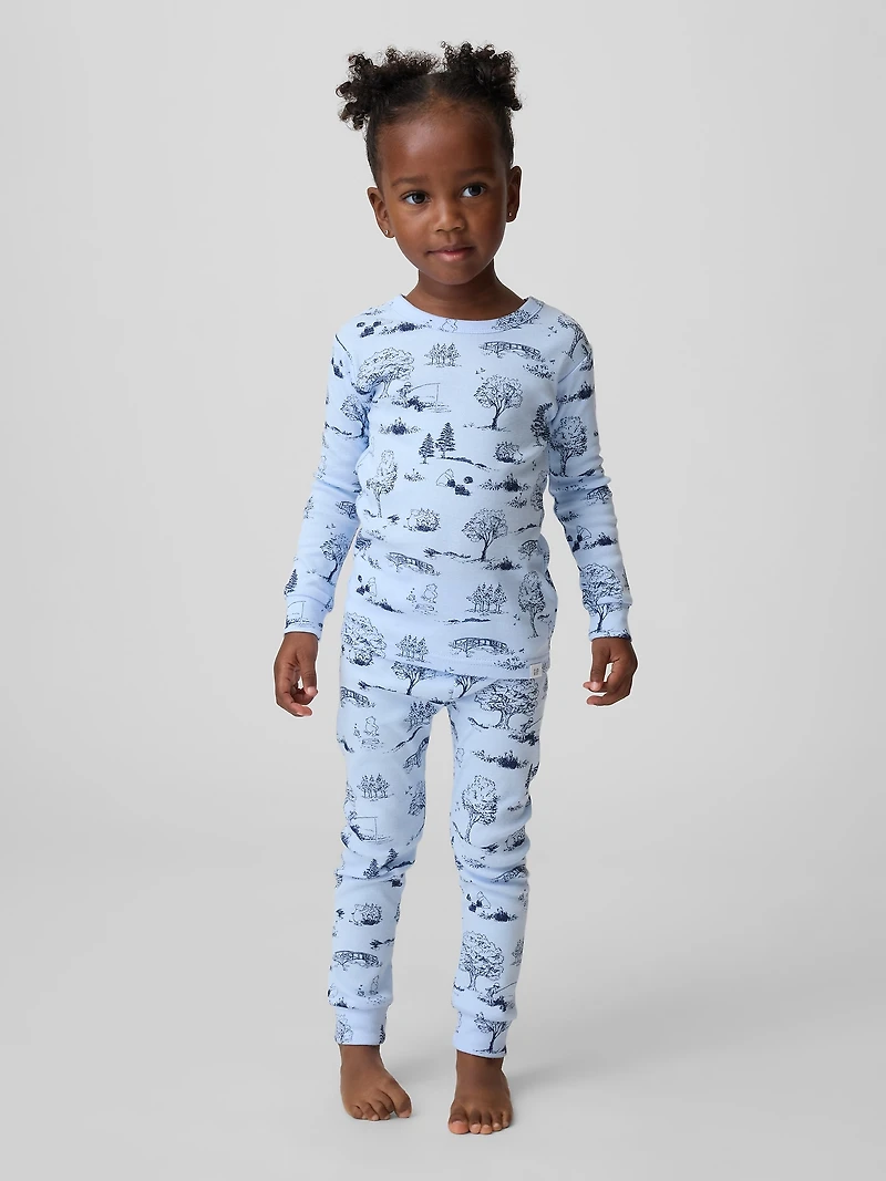Pyjama en coton biologique brossé Winnie l’Ourson pour Bébé et Tout-petit