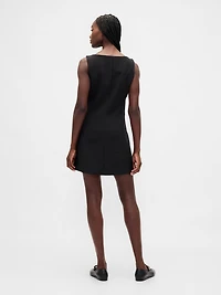 BiStretch Button-Front Mini Dress