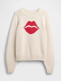 100% Cotton Kiss Raglan Sweater