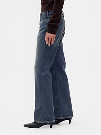 Mid Rise Rigid Relaxed Flare Jeans