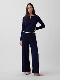 Lightweight CashSoft Pointelle Heart PJ Top