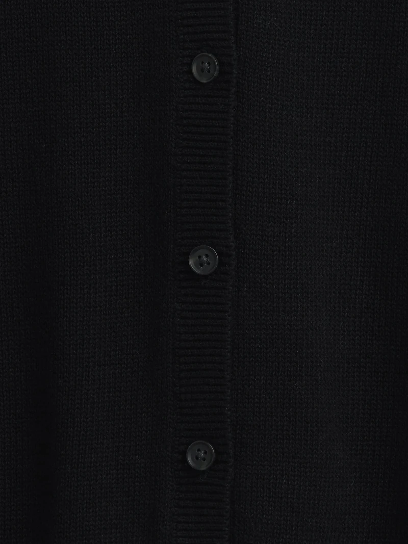 100% Cotton Relaxed Crop Cardigan Sweater