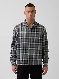 Organic Cotton Relaxed Flannel Shirt