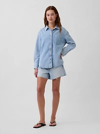 UltraSoft Denim Oversized Shirt