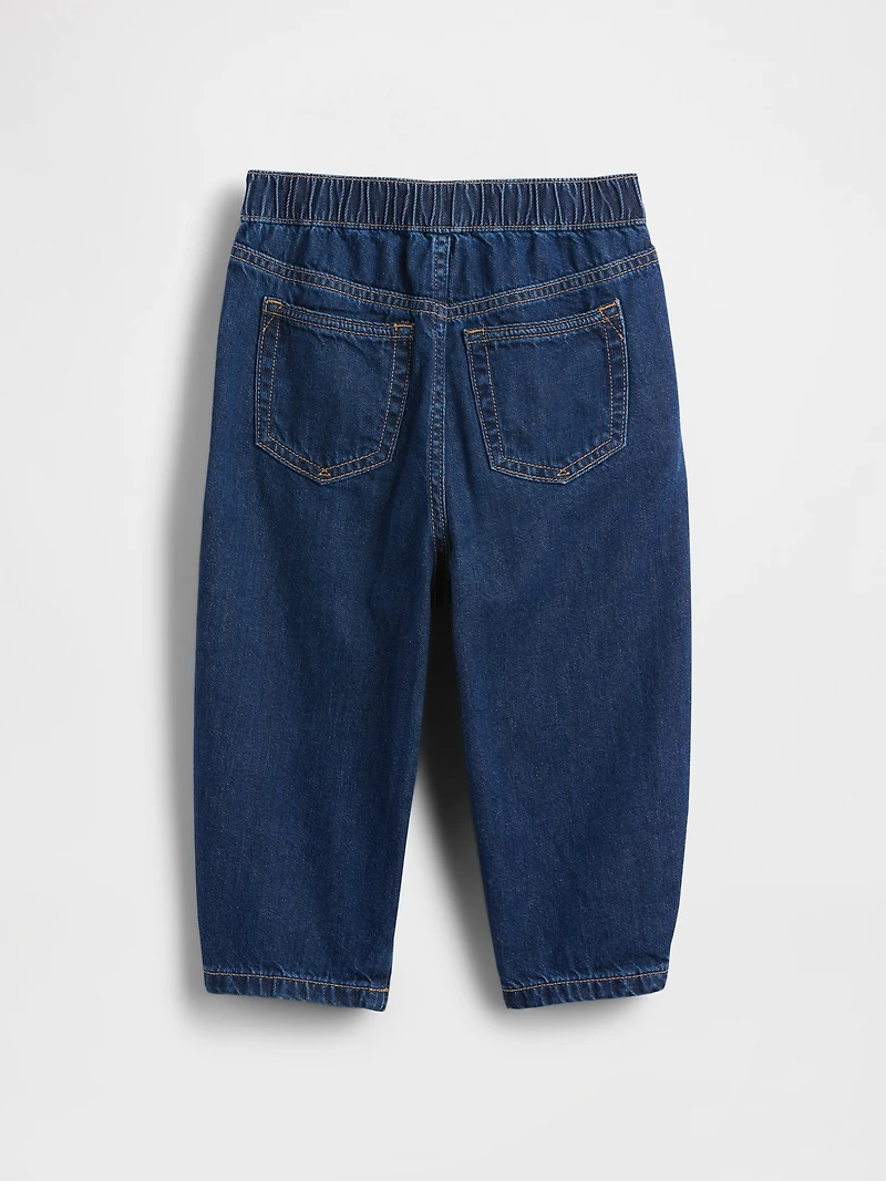 Jean coupe baril à taille élastique pour Bébé et Tout-petit