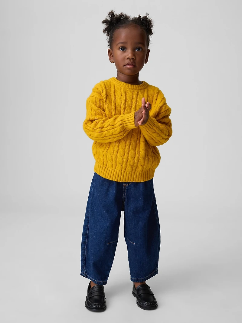 Jean coupe baril à taille élastique pour Bébé et Tout-petit