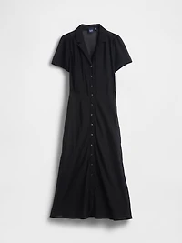 Sheer Midi Shirtdress