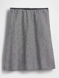 Linen-Blend Bias-Cut Skirt