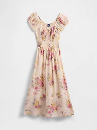 Voile Smocked Waist Maxi Dress