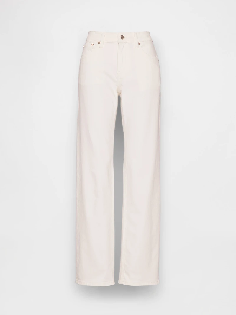 Mid Rise Relaxed Straight Jeans