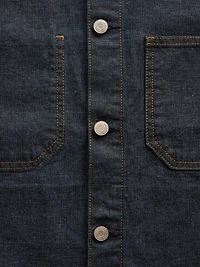 Canvas Denim Relaxed Shirt Jacket
