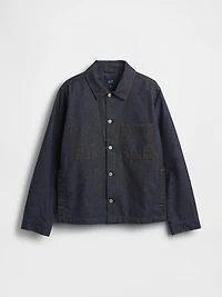 Canvas Denim Relaxed Shirt Jacket