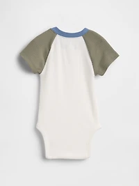 Cache-couche à manches raglan finement côtelé Premiers essentiels pour Bébé