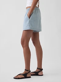 UltraSoft Denim Stripe Easy Shorts