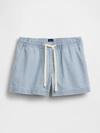 UltraSoft Denim Stripe Easy Shorts