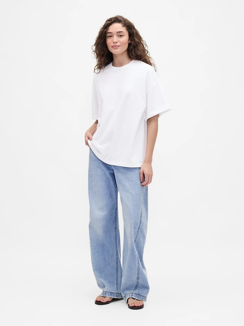 T-shirt à imprimé en coton biologique × BÉIS