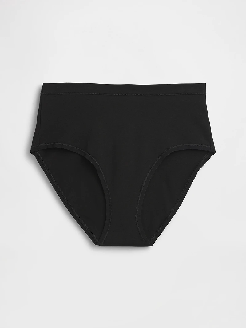 Organic Stretch Cotton High Rise Bikini