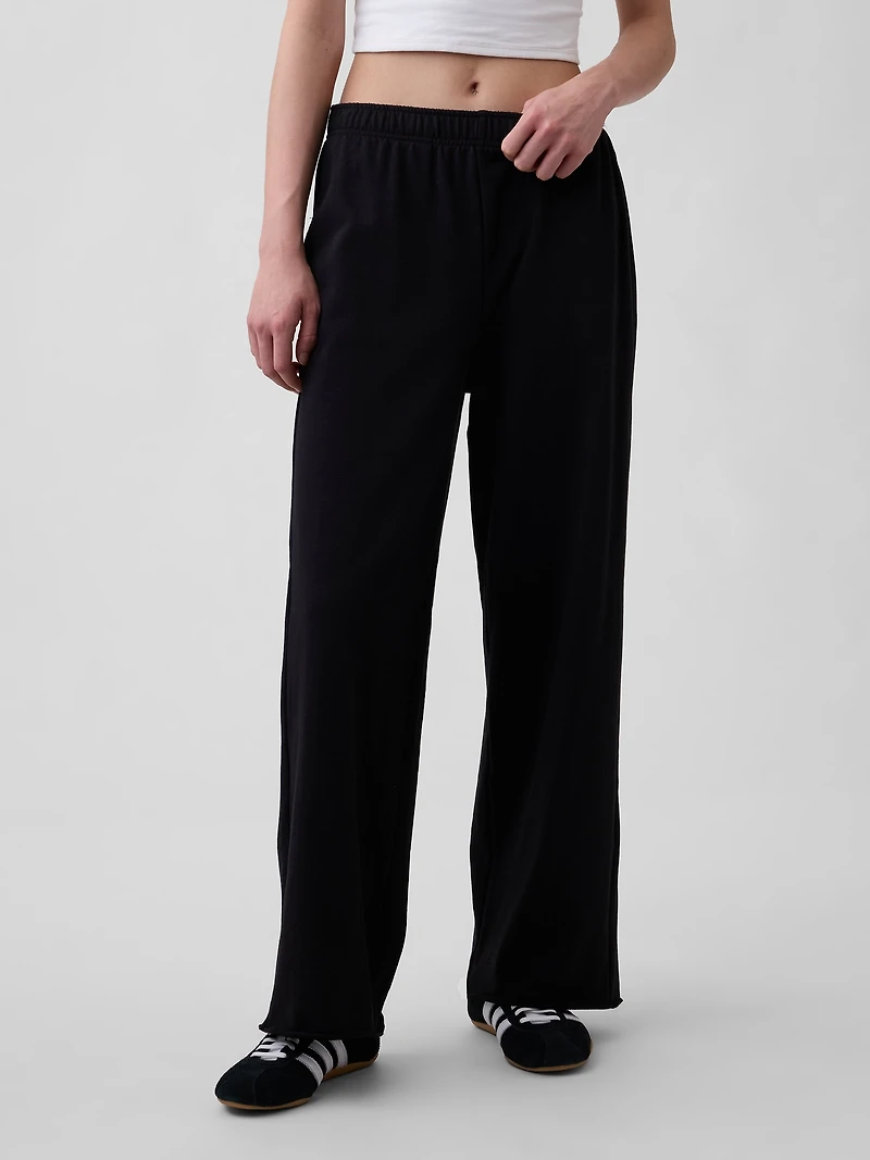 VintageSoft Terry Wide-Leg Sweatpants