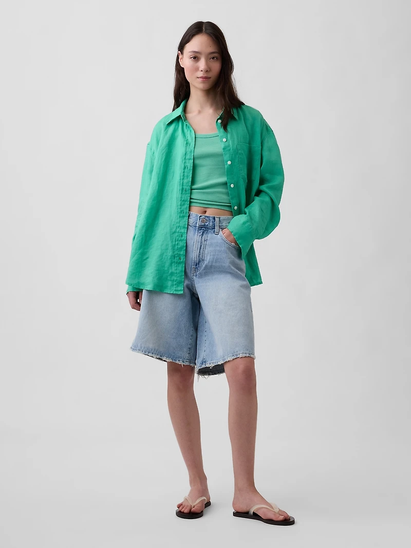 100% Linen Oversized Shirt
