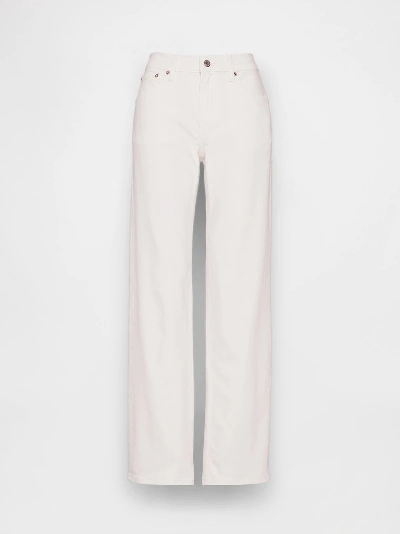 Mid Rise Relaxed Straight Jeans