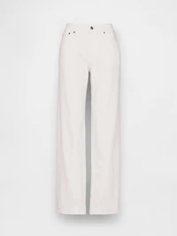 Mid Rise Relaxed Straight Jeans