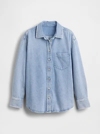 UltraSoft Denim Oversized Shirt