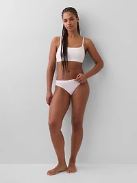 Organic Stretch Cotton Logo Bikini