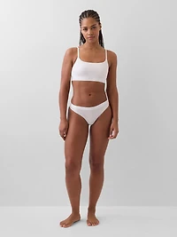 Organic Stretch Cotton Logo Bralette