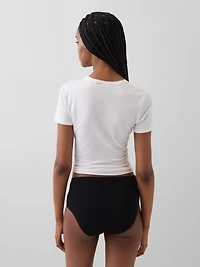 Organic Stretch Cotton High Rise Bikini